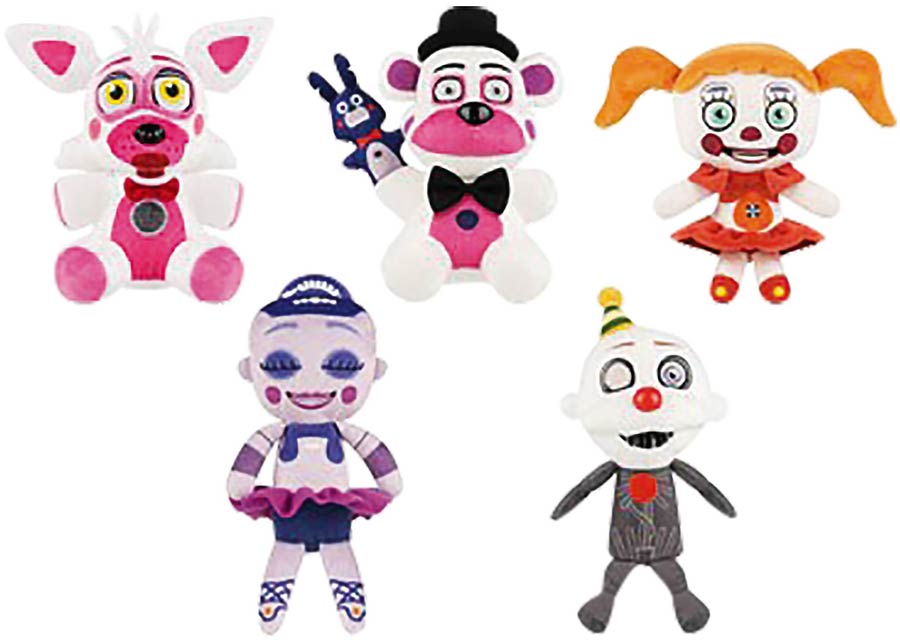 Five Nights At Freddys Sister Location Plush 9-Piece Assortment Case