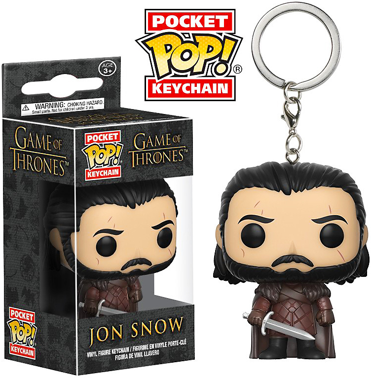 POP Game Of Thrones Jon Snow Vinyl Figure Pocket Keychain