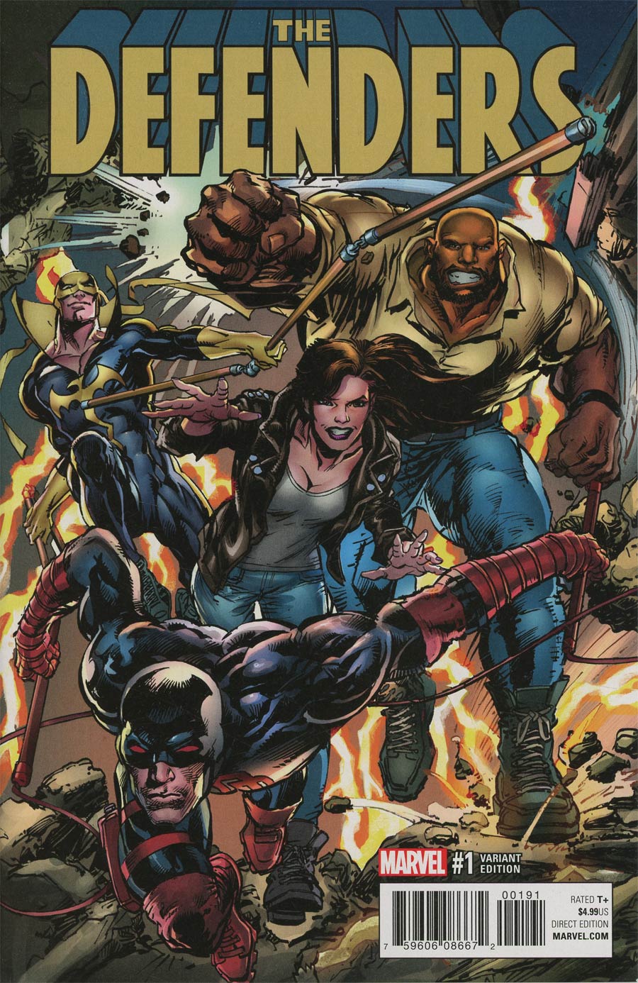 Defenders Vol 5 #1 Cover H Incentive Neal Adams Variant Cover