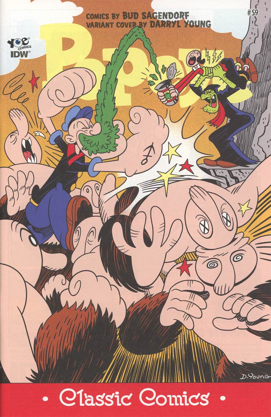 Classic Popeye #59 Cover B Incentive Darryl Young Variant Cover