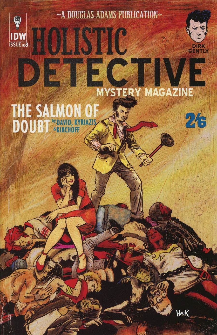 Dirk Gentlys Holistic Detective Agency Salmon Of Doubt #8 Cover D Incentive Robert Hack Variant Cover