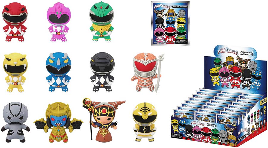 Power Rangers Laser Cut Figural Keyring Blind Mystery Box