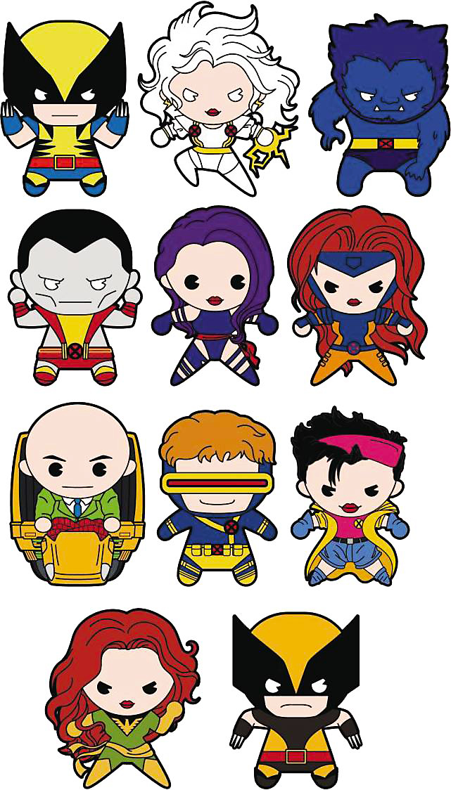 X-Men Laser Cut Figural Keyring Blind Mystery Box