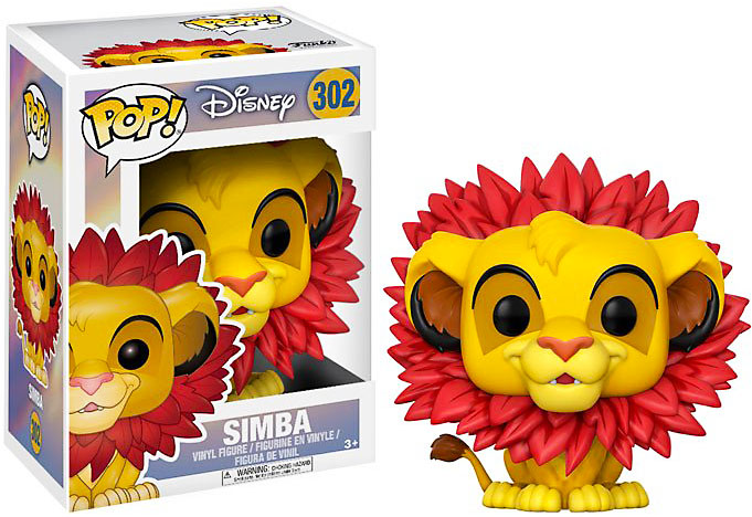 POP Disney 302 The Lion King Simba With Leaf Mane Vinyl Figure