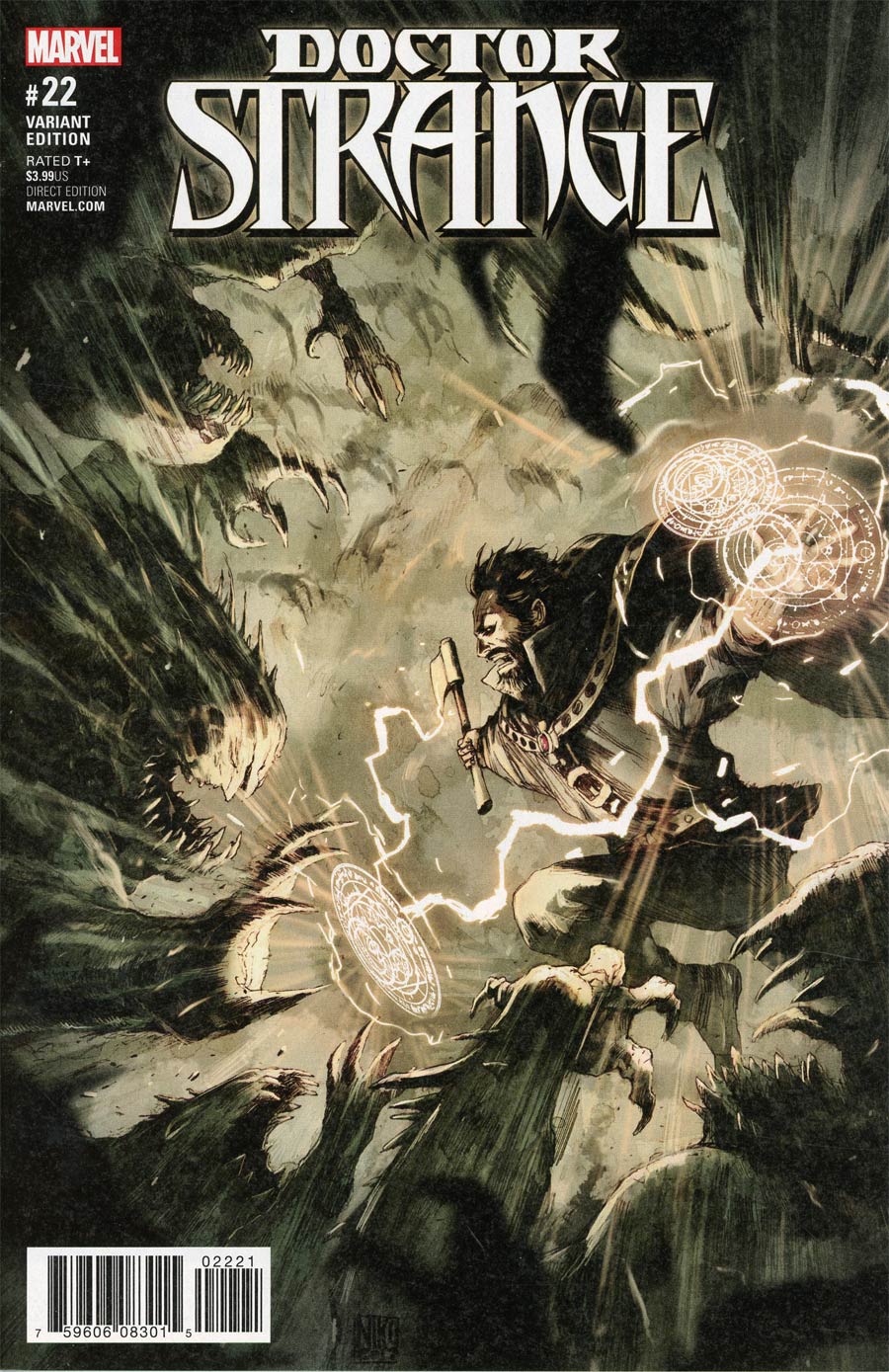 Doctor Strange Vol 4 #22 Cover C Incentive Niko Henrichon Variant Cover (Secret Empire Tie-In)