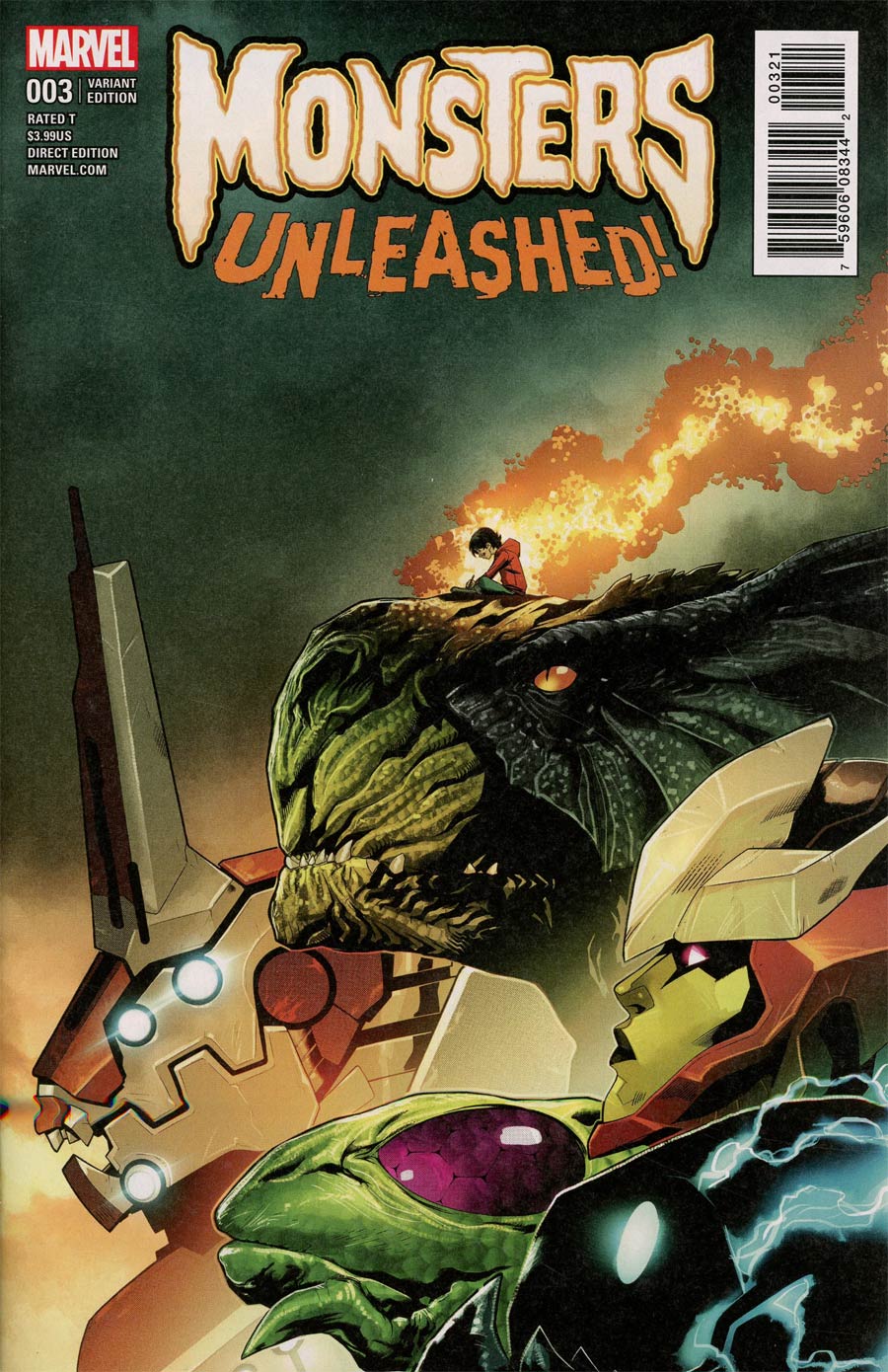 Monsters Unleashed Vol 2 #3 Cover B Incentive David Baldeon Variant Cover