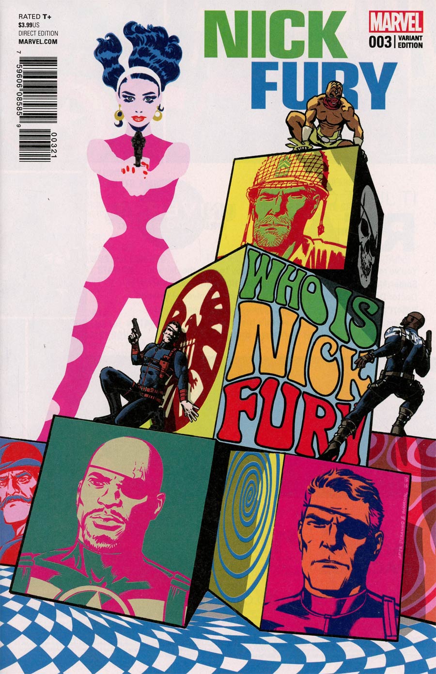 Nick Fury #3 Cover B Incentive Fernando Blanco Variant Cover