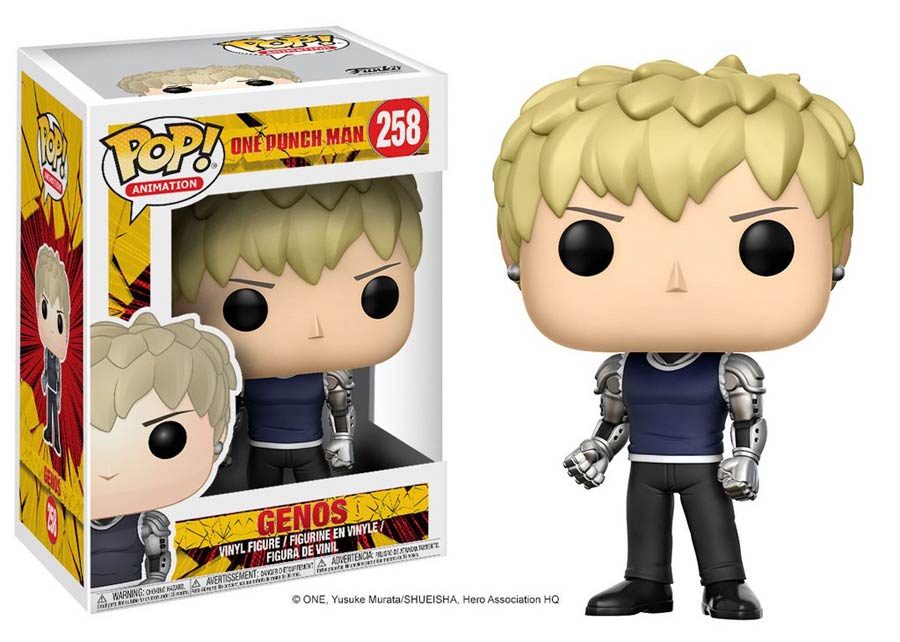 POP Animation 258 One-Punch Man Genos Vinyl Figure