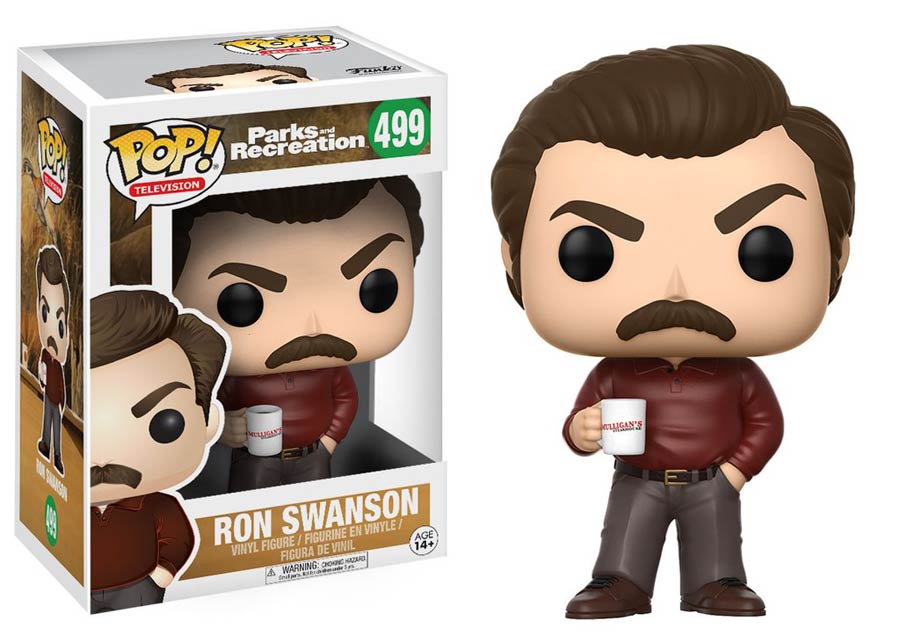 POP Television 499 Parks And Recreation Ron Swanson Vinyl Figure