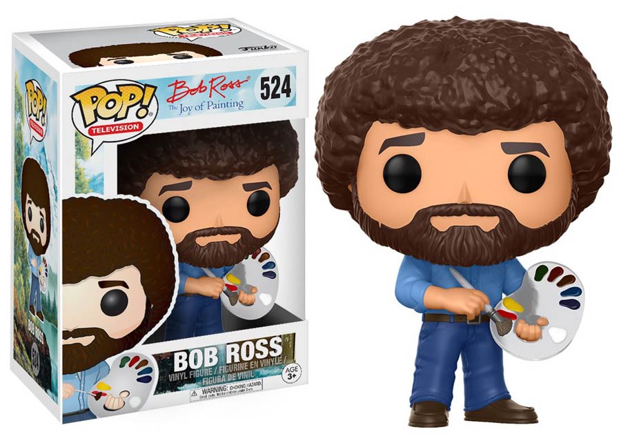 POP Television 524 The Joy Of Painting Bob Ross Vinyl Figure