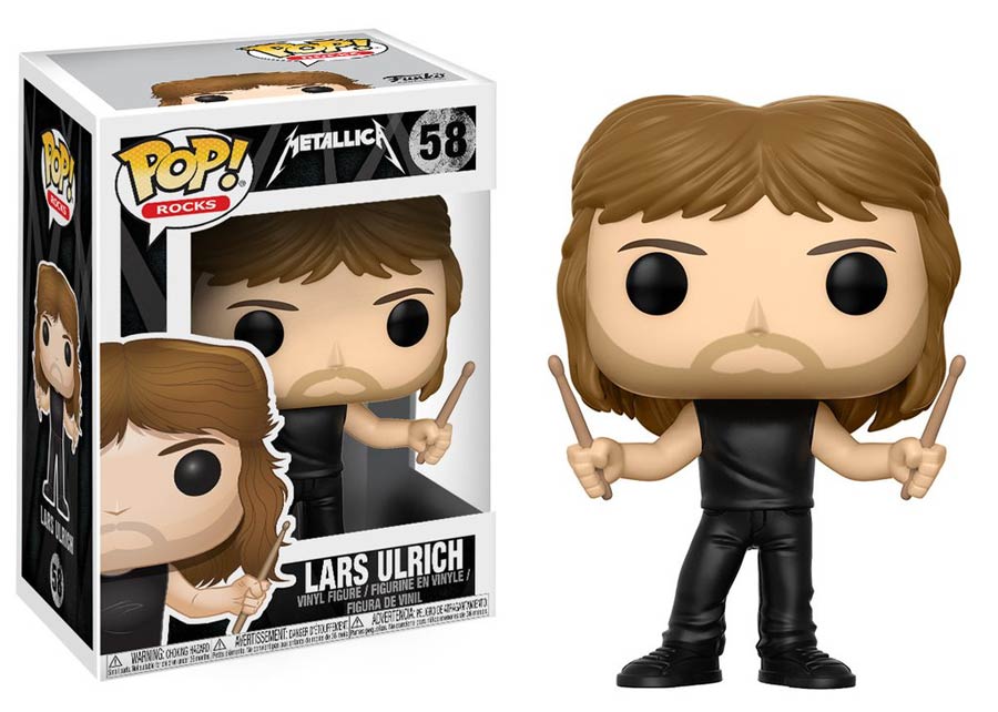 POP Rocks 58 Metallica Lars Ulrich Vinyl Figure