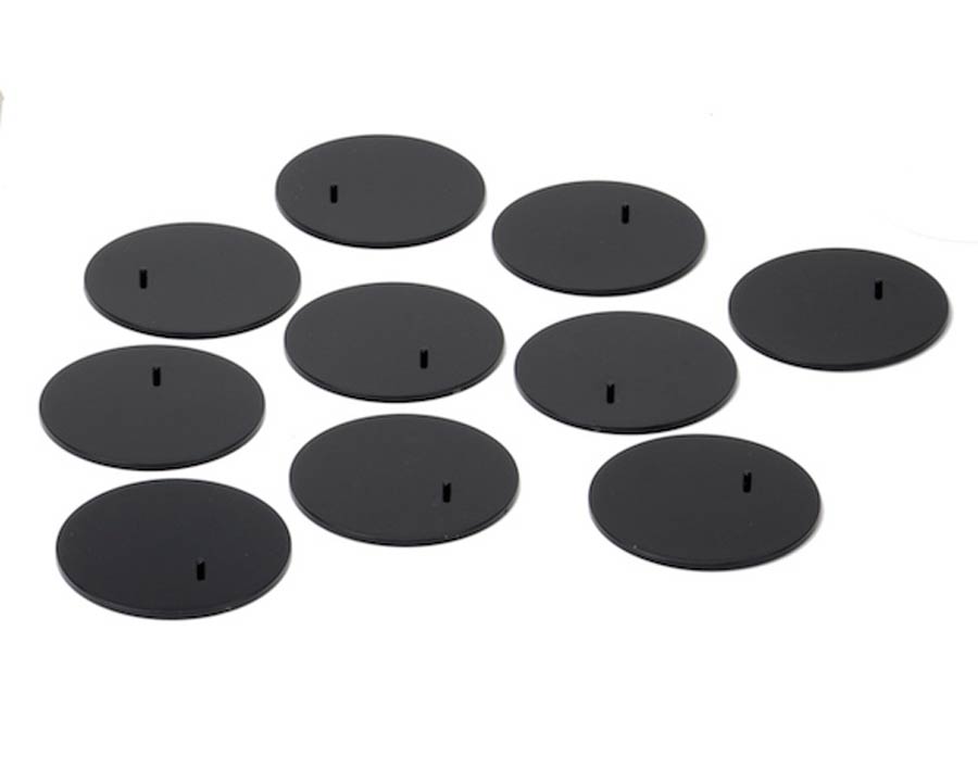 Action Figure Display Stand Set Of 10 - Black
