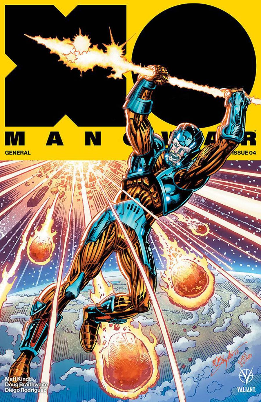 X-O Manowar Vol 4 #4 Cover E Incentive Bob Layton X-O Manowar Icon Variant Cover