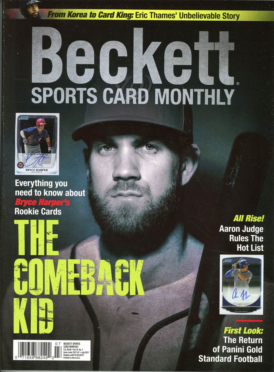 Beckett Sports Card Monthly Vol 34 #7 July 2017