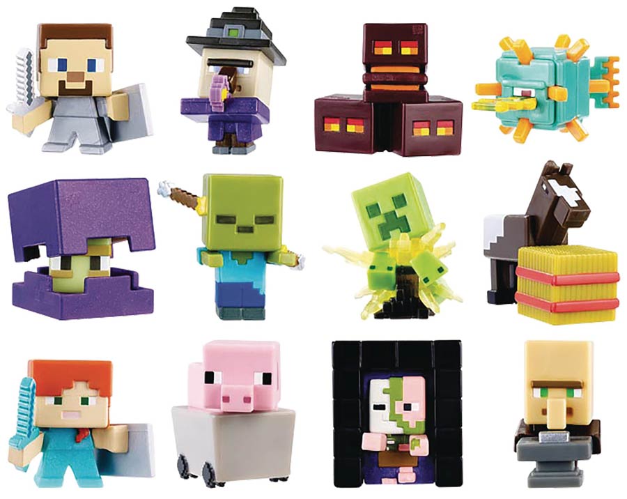 Minecraft 2017 Single Mini Figure Blind Mystery Box 36-Piece Display