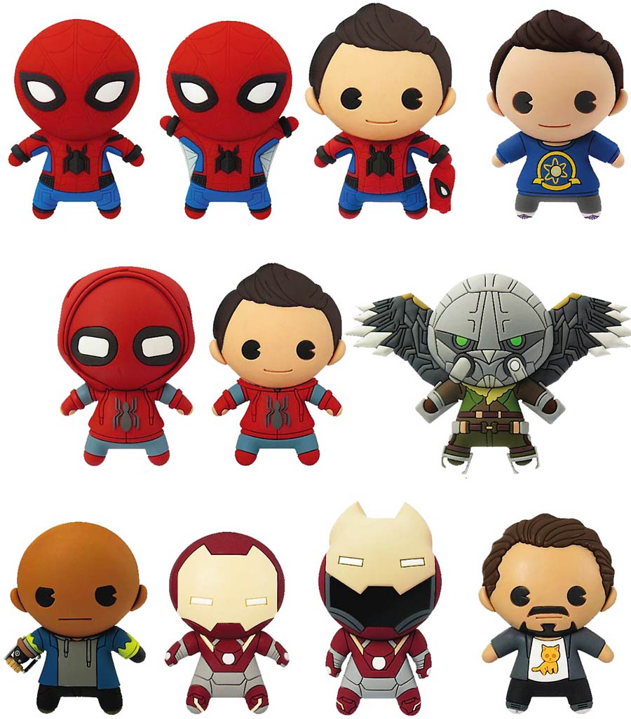 Spider-Man Homecoming Laser Cut Figural Keyring Blind Mystery Box