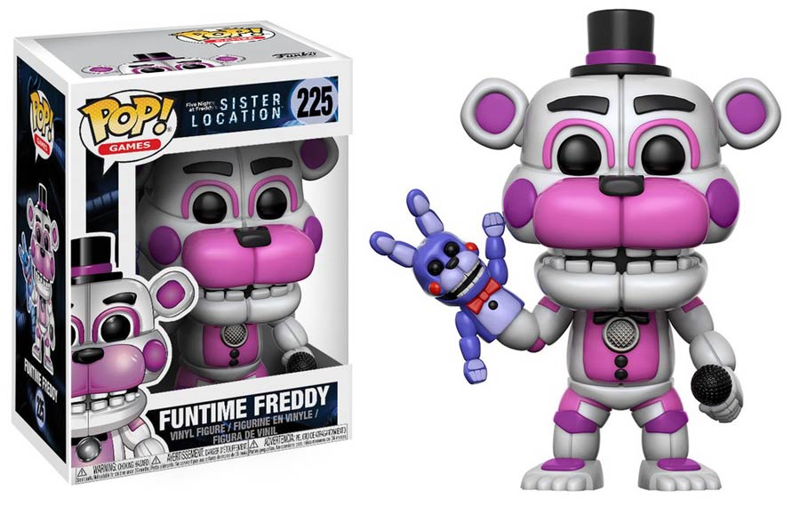 POP Games 225 Five Nights At Freddies Sister Location Funtime Freddy Vinyl Figure