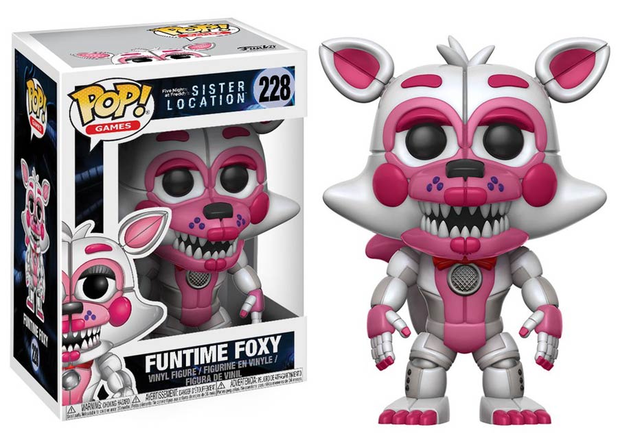 POP Games 228 Five Nights At Freddies Sister Location Funtime Foxy Vinyl Figure