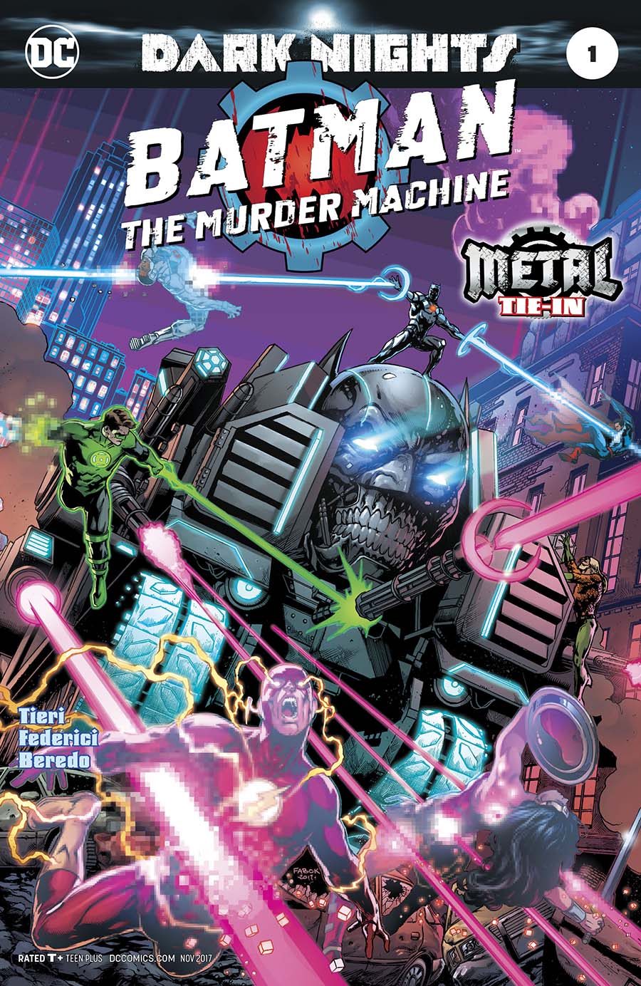 Batman The Murder Machine #1 Cover A 1st Ptg Regular Jason Fabok Foil-Stamped Cover (Dark Nights Metal Tie-In)