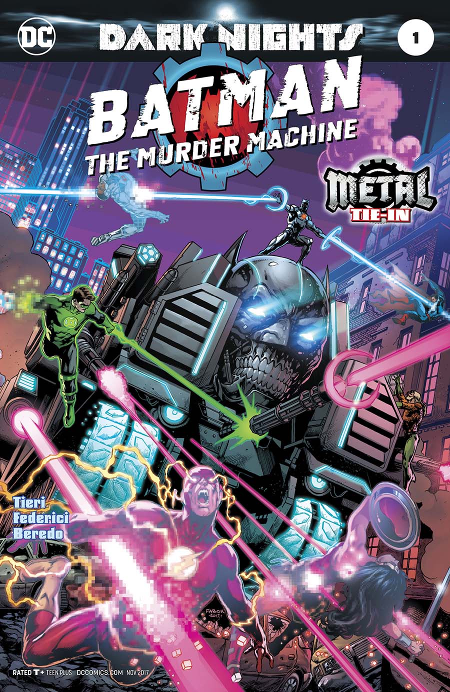 Batman The Murder Machine #1 Cover A 1st Ptg Regular Jason Fabok Foil-Stamped Cover (Dark Nights Metal Tie-In)