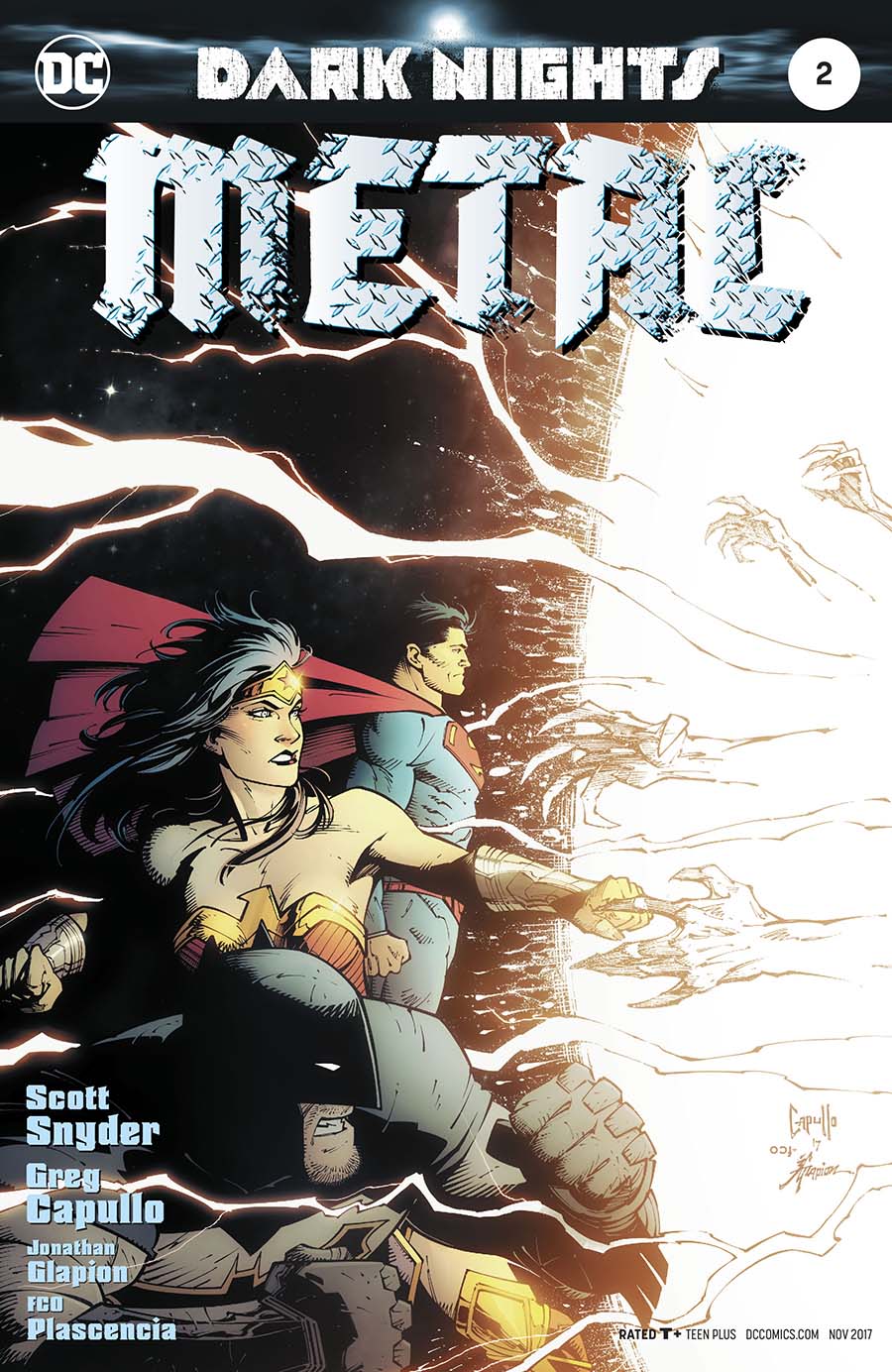 Dark Nights Metal #2 Cover A 1st Ptg Regular Greg Capullo & Jonathan Glapion Foil-Stamped Cover