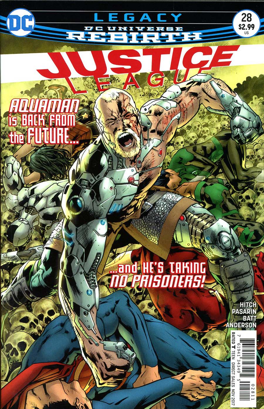 Justice League Vol 3 #28 Cover A Regular Bryan Hitch Cover