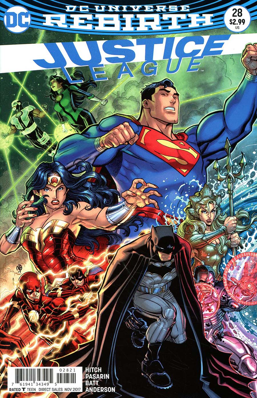 Justice League Vol 3 #28 Cover B Variant Nick Bradshaw Cover