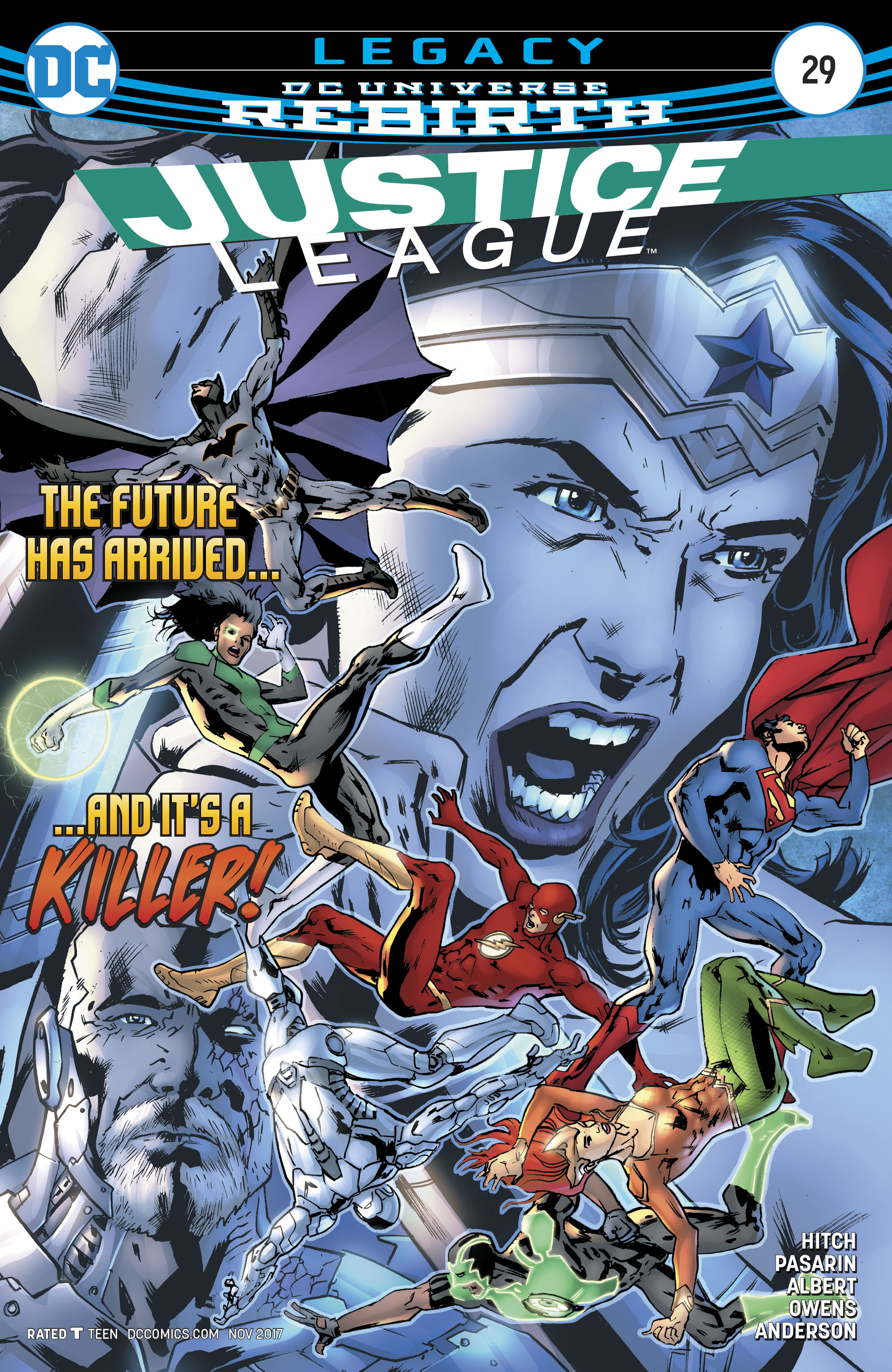 Justice League Vol 3 #29 Cover A Regular Bryan Hitch Cover