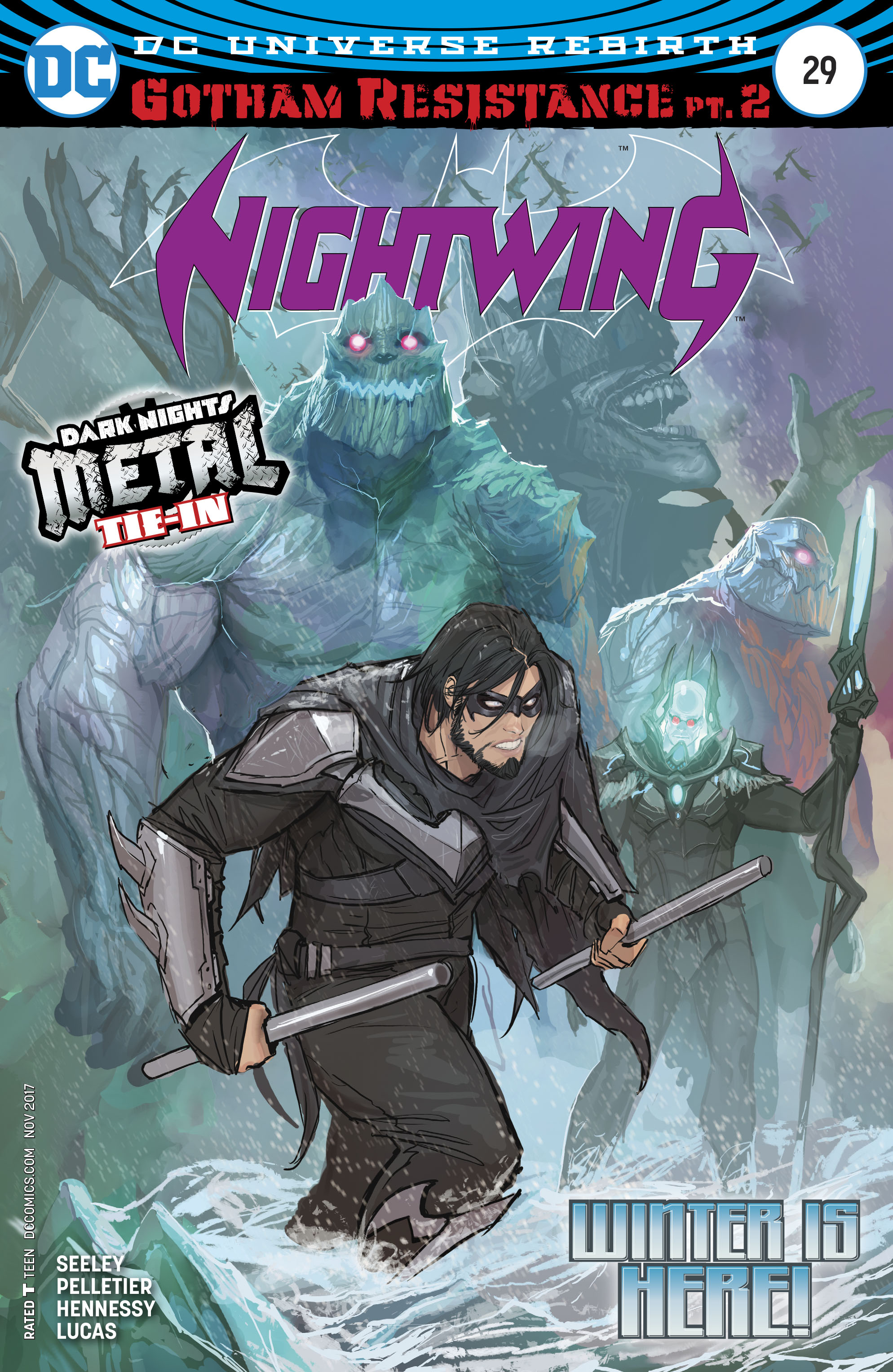Nightwing Vol 4 #29 Cover A Regular Stjepan Sejic Cover (Gotham Resistance Part 2)(Dark Nights Metal Tie-In)