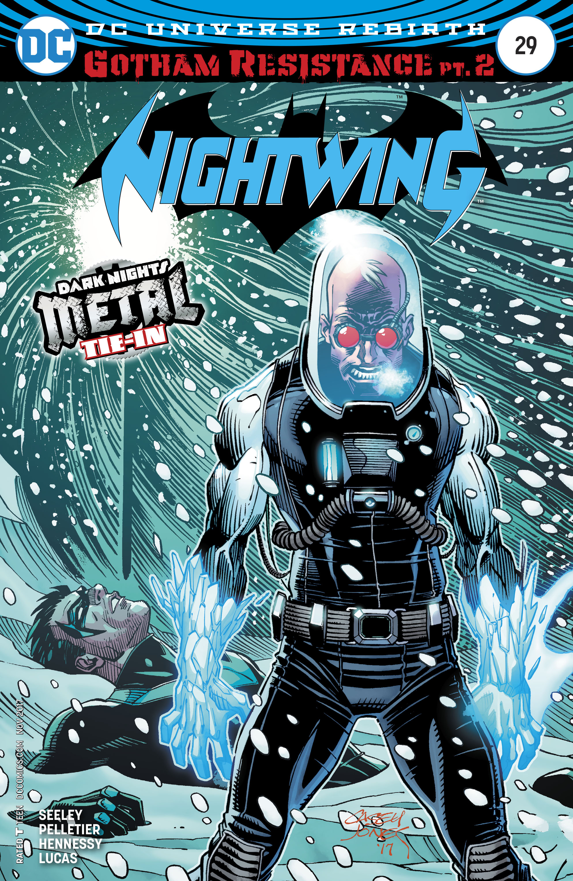 Nightwing Vol 4 #29 Cover B Variant Casey Jones Cover (Gotham Resistance Part 2)(Dark Nights Metal Tie-In)