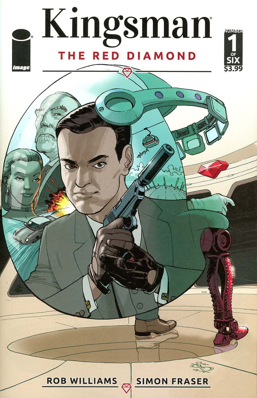 Kingsman Red Diamond #1 Cover E Variant Simon Fraser Cover