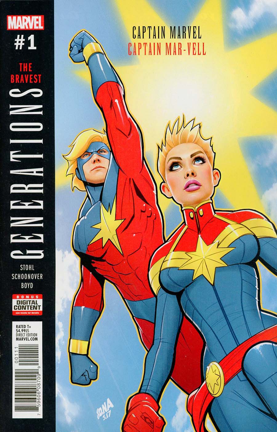 Generations Captain Marvel & Captain Mar-Vell #1 Cover A 1st Ptg Regular David Nakayama Cover