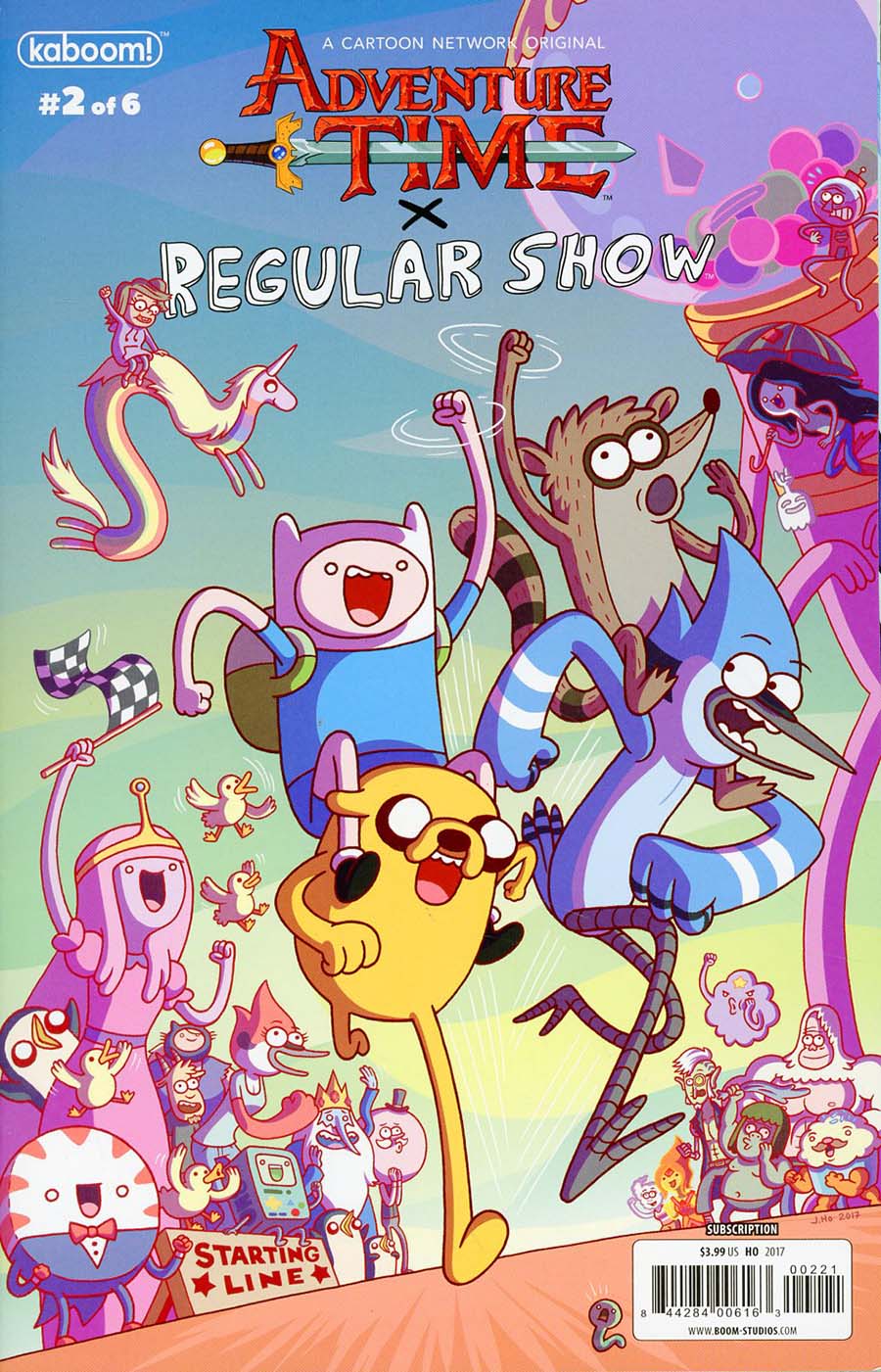 Adventure Time Regular Show #2 Cover C Variant Jason Ho Subscription Cover