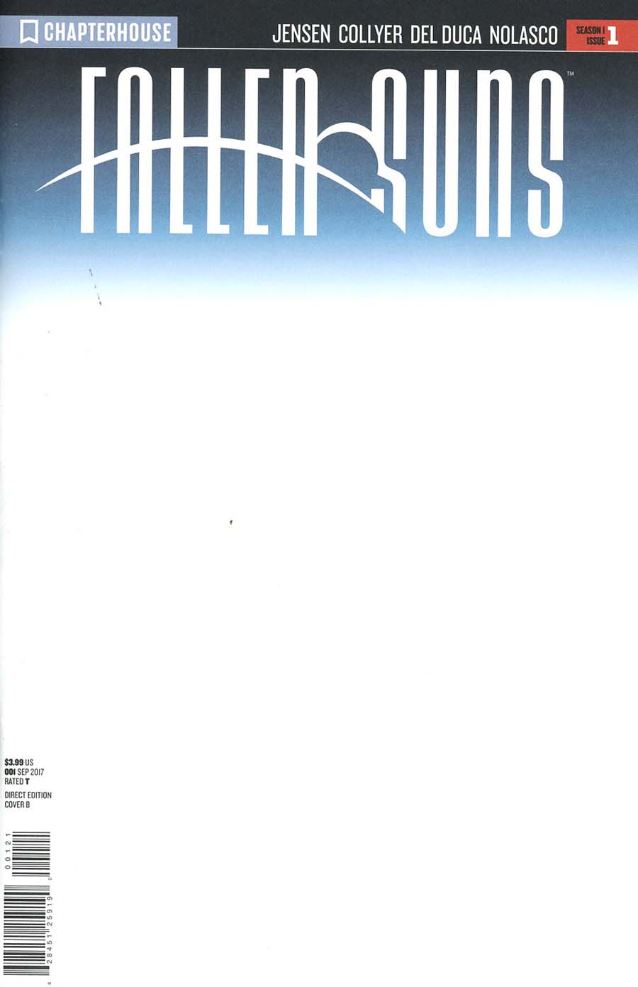 Fallen Suns #1 Cover B Variant Blank Cover