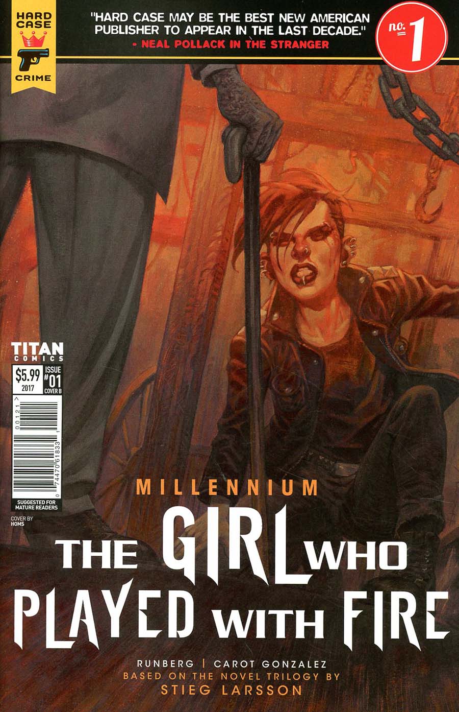 Hard Case Crime Millennium Girl Who Played With Fire #1 Cover B Variant Book Cover