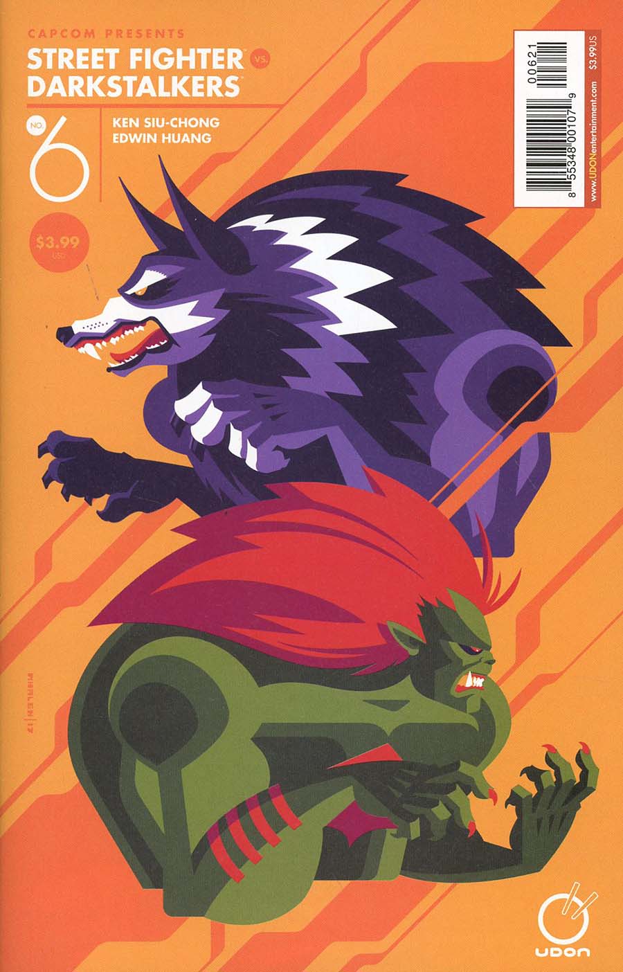 Street Fighter vs Darkstalkers #6 Cover B Variant Tom Whalen Guest Artist Cover