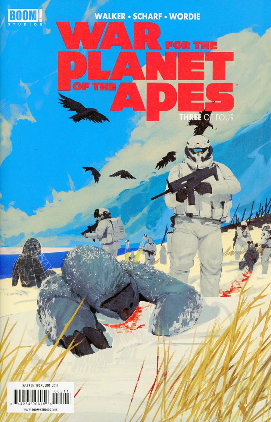 War For The Planet Of The Apes #3 Cover A Regular Mikhail Borulko Cover