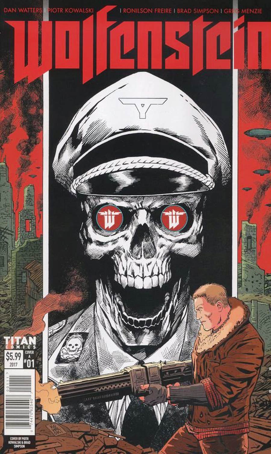 Wolfenstein #1 Cover A Regular Piotr Kowalski Cover