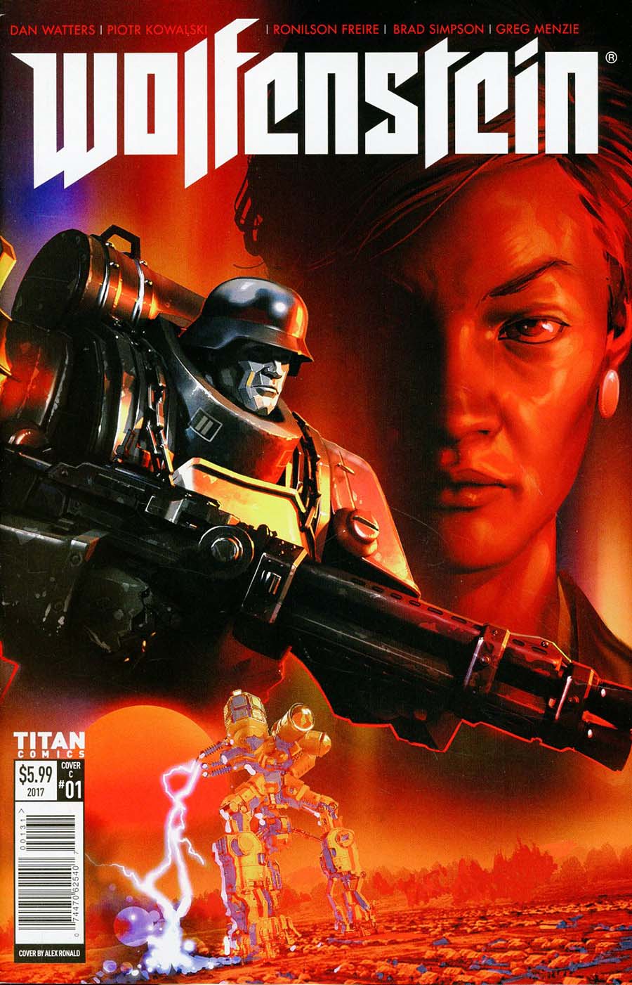 Wolfenstein #1 Cover C Variant Alex Ronald Cover