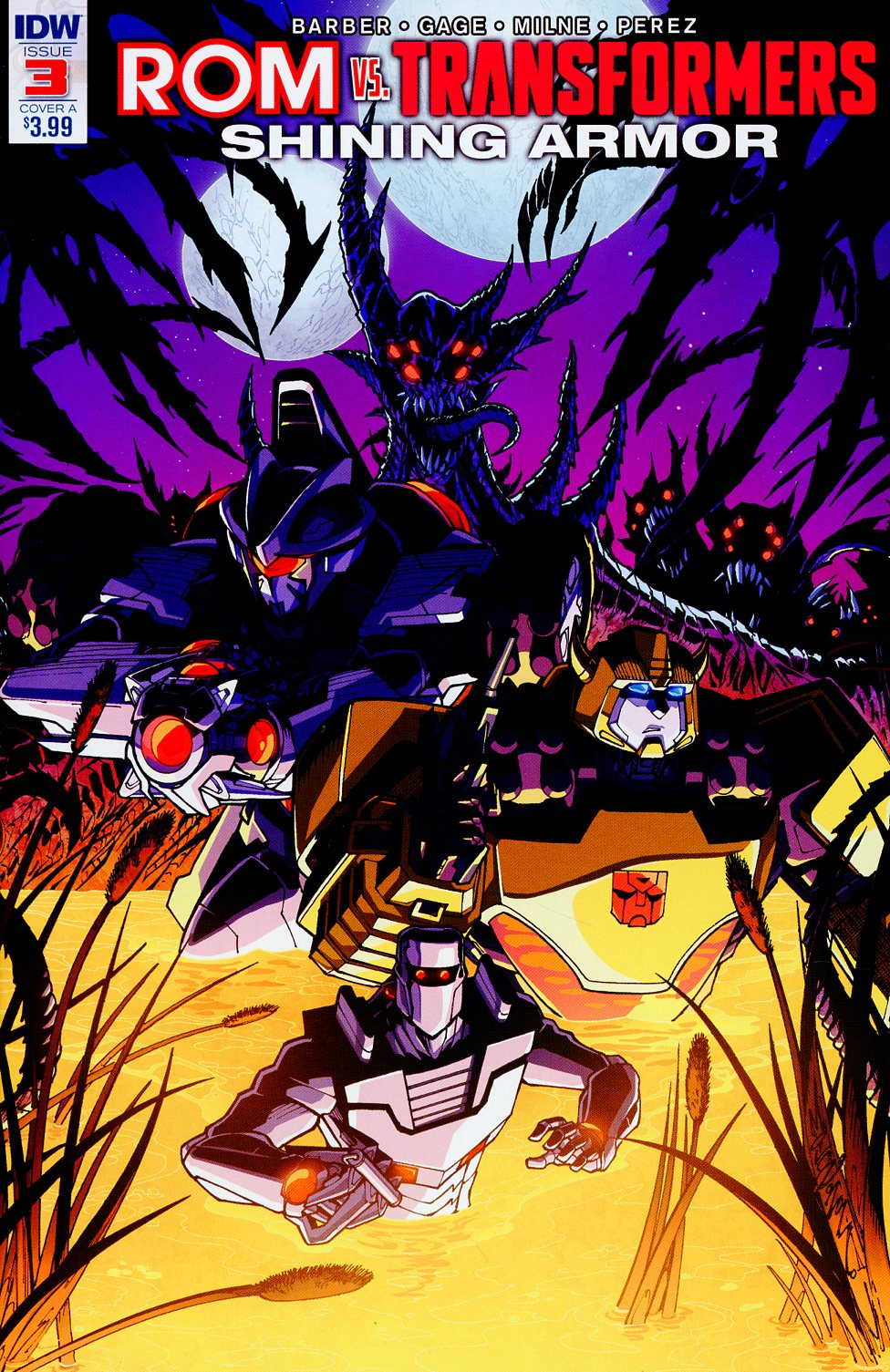 ROM vs Transformers Shining Armor #3 Cover A Regular Alex Milne Cover