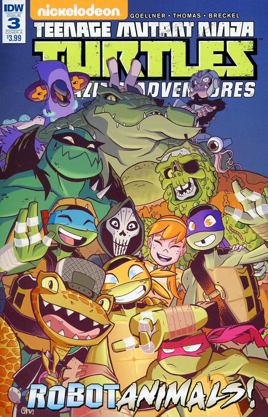 Teenage Mutant Ninja Turtles Amazing Adventures Robotanimals #3 Cover A Regular Chad Thomas Cover