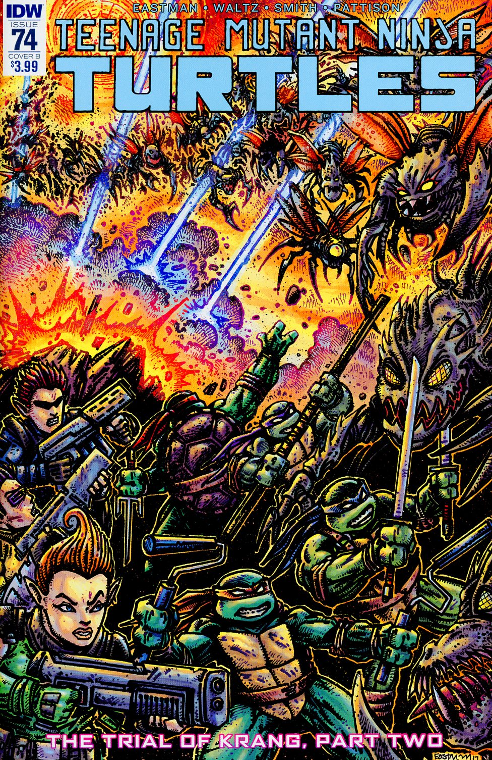 Teenage Mutant Ninja Turtles Vol 5 #74 Cover B Variant Kevin Eastman Cover
