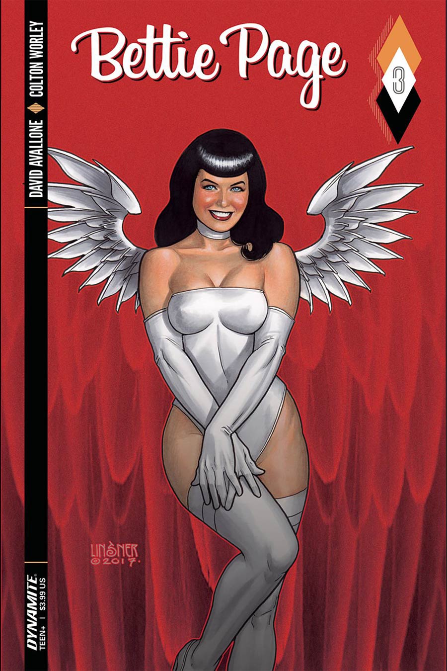 Bettie Page #3 Cover A Regular Joseph Michael Linsner Cover