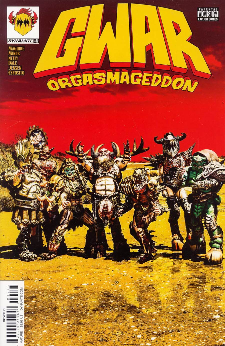 GWAR Orgasmageddon #4 Cover C Variant New Costume Reveal Photo Cover