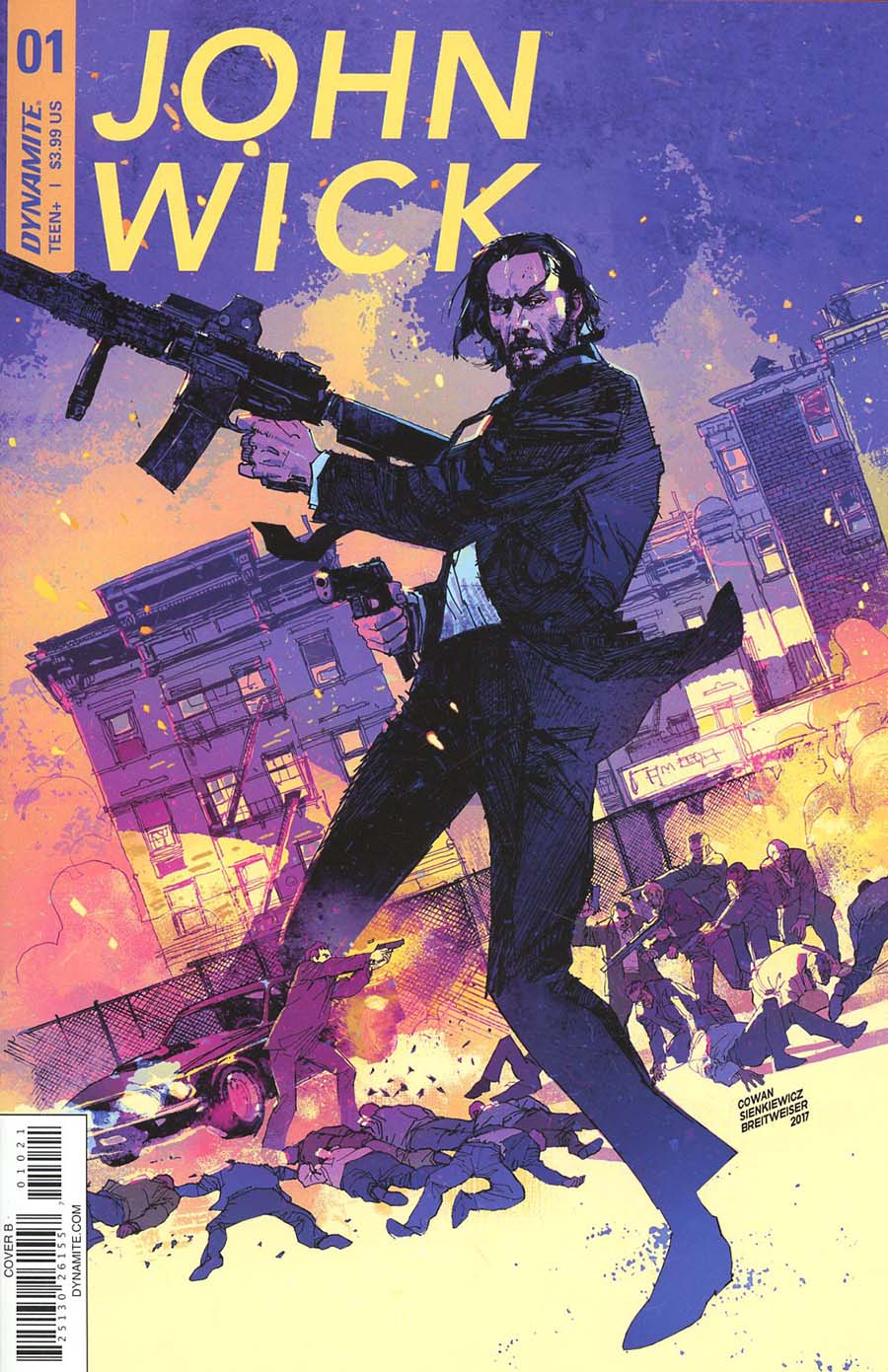 John Wick #1 Cover B Variant Denys Cowan & Bill Sienkiewicz Cover