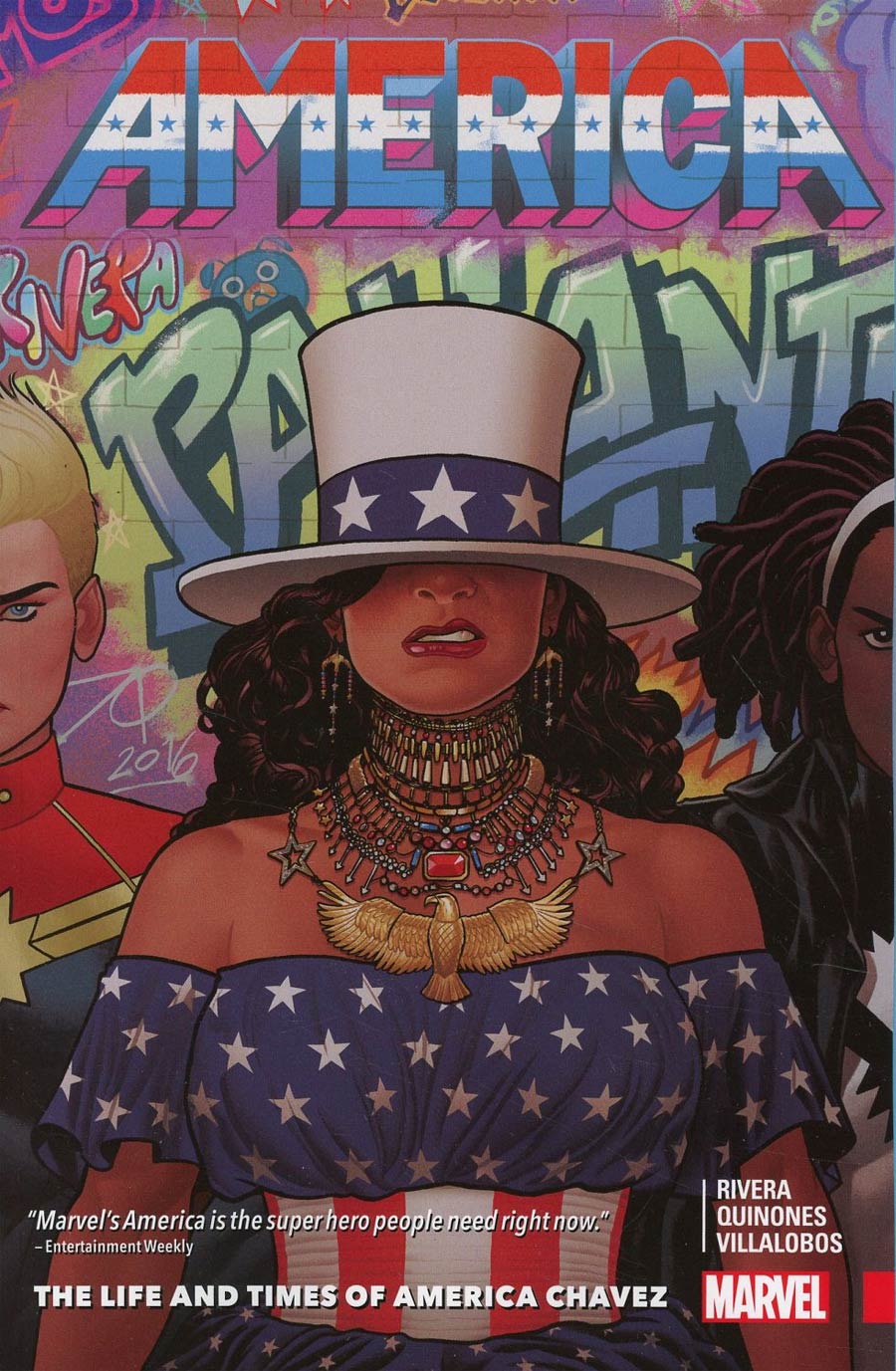America Vol 1 Life And Times  Of America Chavez TP Direct Market Queen A Variant Cover