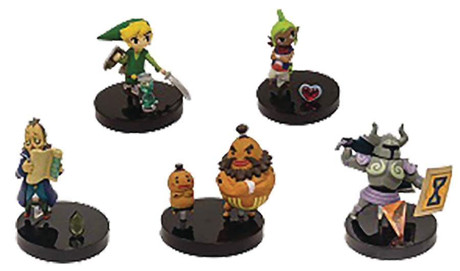 Nintendo Legend Of Zelda Buildable Figure Series 1 Blind Mystery Box 18-Piece Display