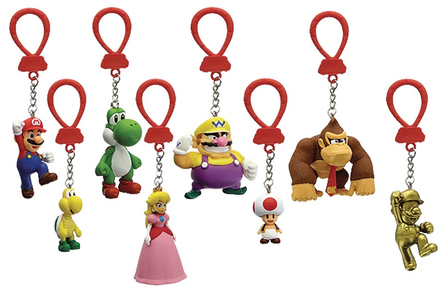 Nintendo Mario & Friends Figure Hangers Blind Mystery Box 20-Piece Display