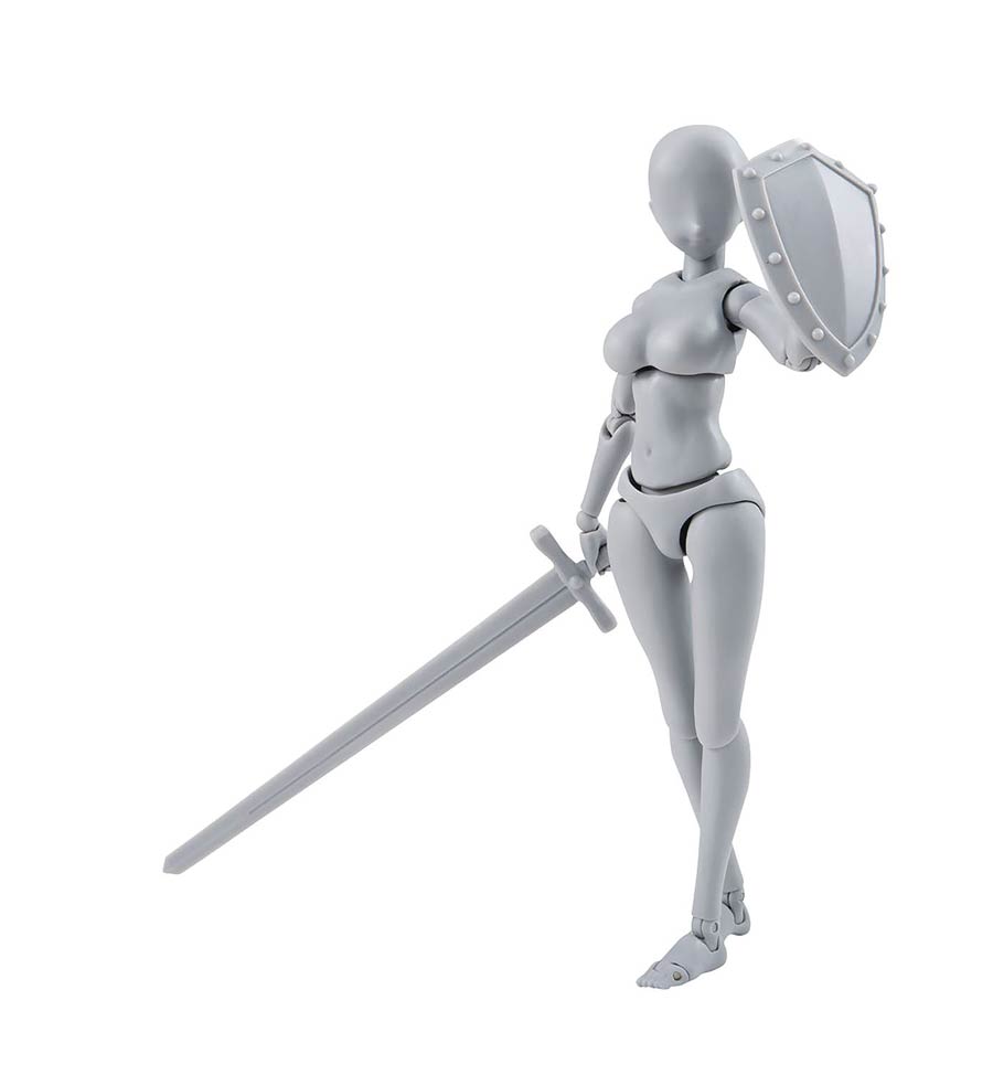S.H.Figuarts Body Chan (Woman) - Yabuki Kentaro - Edition DX Set (Gray Color Ver.) Action Figure