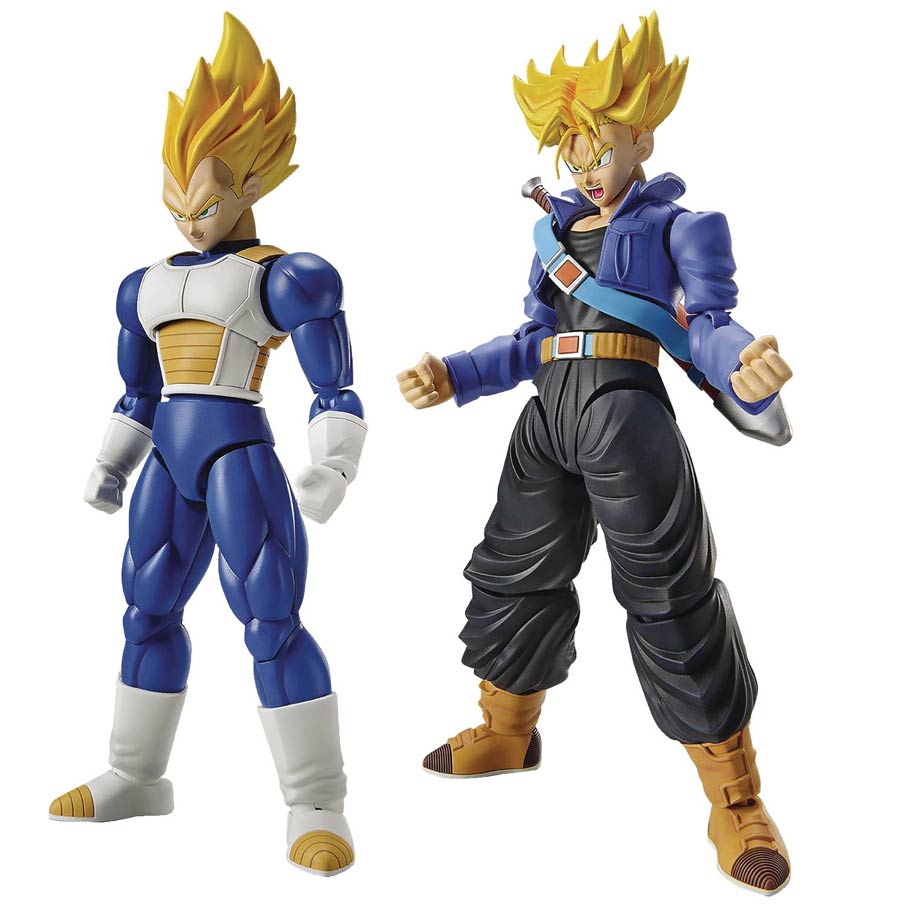 Dragon Ball Z Figure-Rise Standard Kit - Super Saiyan Trunks & Super Saiyan Vegeta DX Set